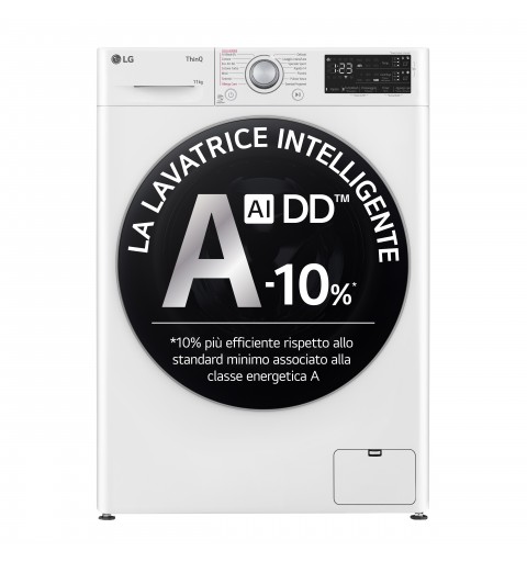 LG F4R3711NSWS lavadora Carga frontal 11 kg 1400 RPM Blanco