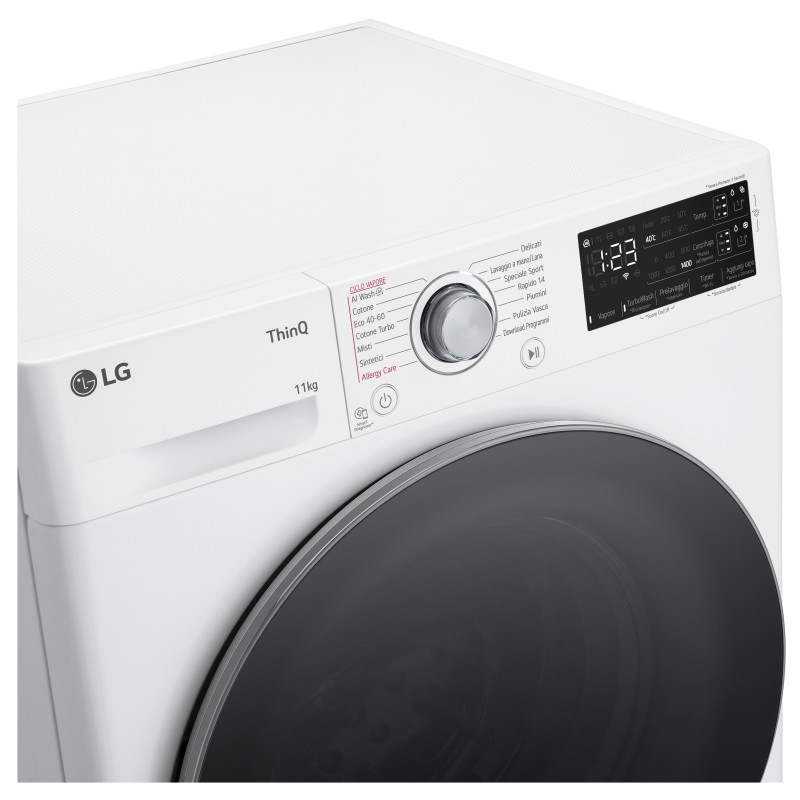 LG F4R3711NSWS machine à laver Charge avant 11 kg 1400 tr min Blanc