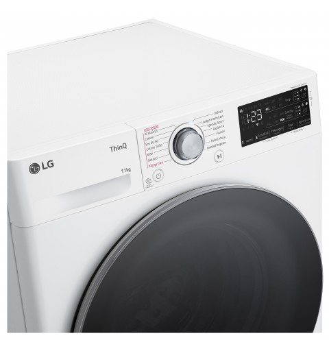 LG F4R3711NSWS machine à laver Charge avant 11 kg 1400 tr min Blanc