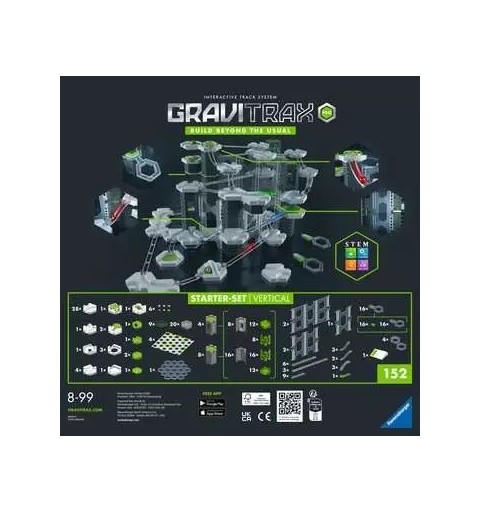 Ravensburger GraviTrax PRO Starter-Set Vertical Pista para canicas