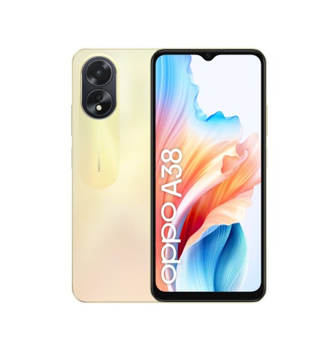 OPPO A38 Smartphone, AI Doppia Fotocamera 50+2MP, Selfie 5MP, Display 6.56” 90HZ LCD HD+, Batteria 5000mAh, RAM 4 (Esp