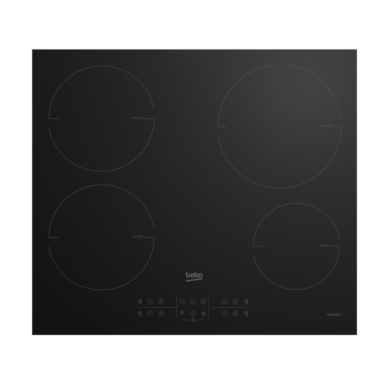 Beko HII64200MT hob Black Built-in 60 cm Zone induction hob 4 zone(s)