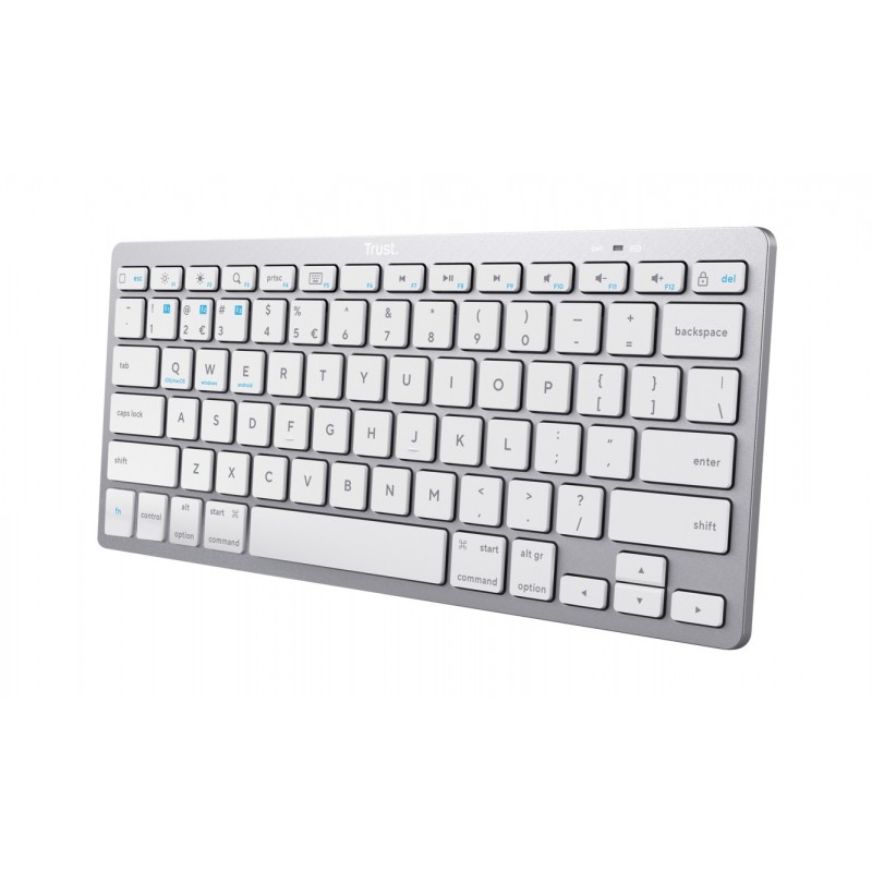 Trust 24652 clavier Bluetooth QWERTY Italien Argent