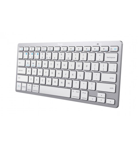 Trust 24652 keyboard Bluetooth QWERTY Italian Silver