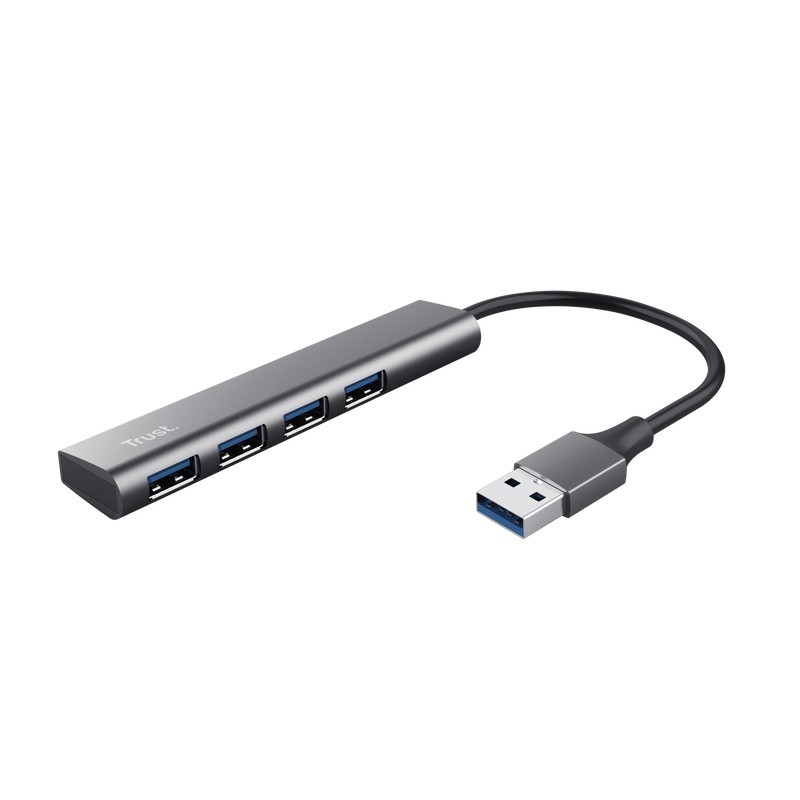 Trust Halyx USB 3.2 Gen 1 (3.1 Gen 1) Type-A 5 Mbit s Negro, Gris