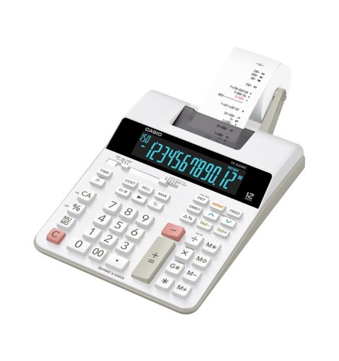 Casio FR-2650RC calculatrice Bureau Calculatrice imprimante Noir, Blanc