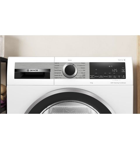 Bosch Serie 6 WQG245D0IT Wäschetrockner Freistehend Frontlader 9 kg A+++ Weiß