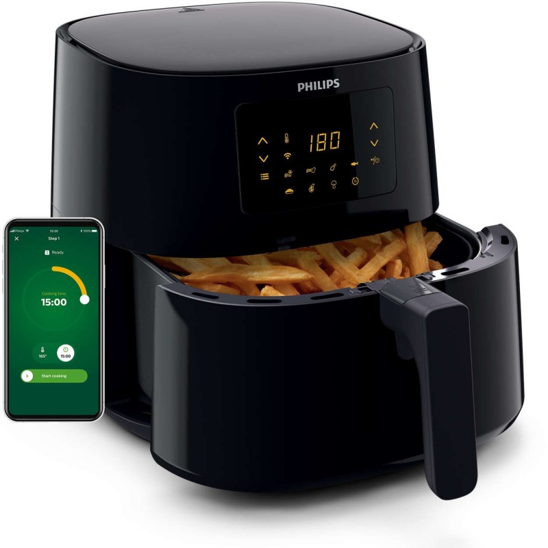 Philips Essential Airfryer XL, technologie Rapid Air, 1,2 kg, 6,2 l, noir