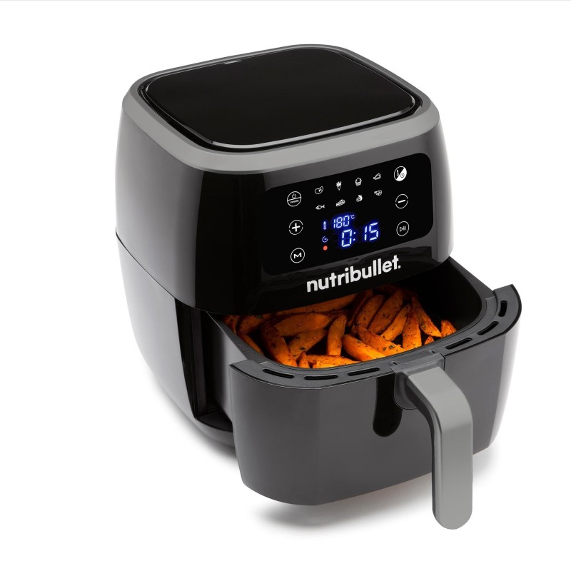 NutriBullet XXL Digital Air Fryer Sencillo 7 L Independiente 1800 W Freidora de aire caliente Negro