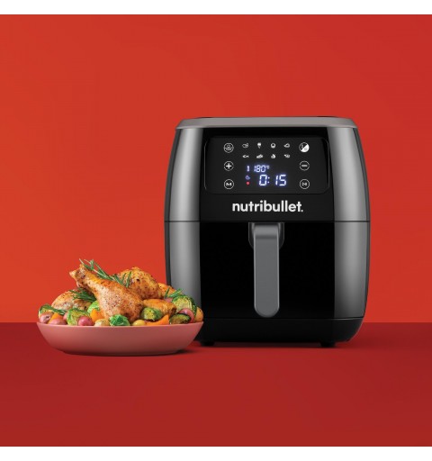 NutriBullet XXL Digital Air Fryer Sencillo 7 L Independiente 1800 W Freidora de aire caliente Negro