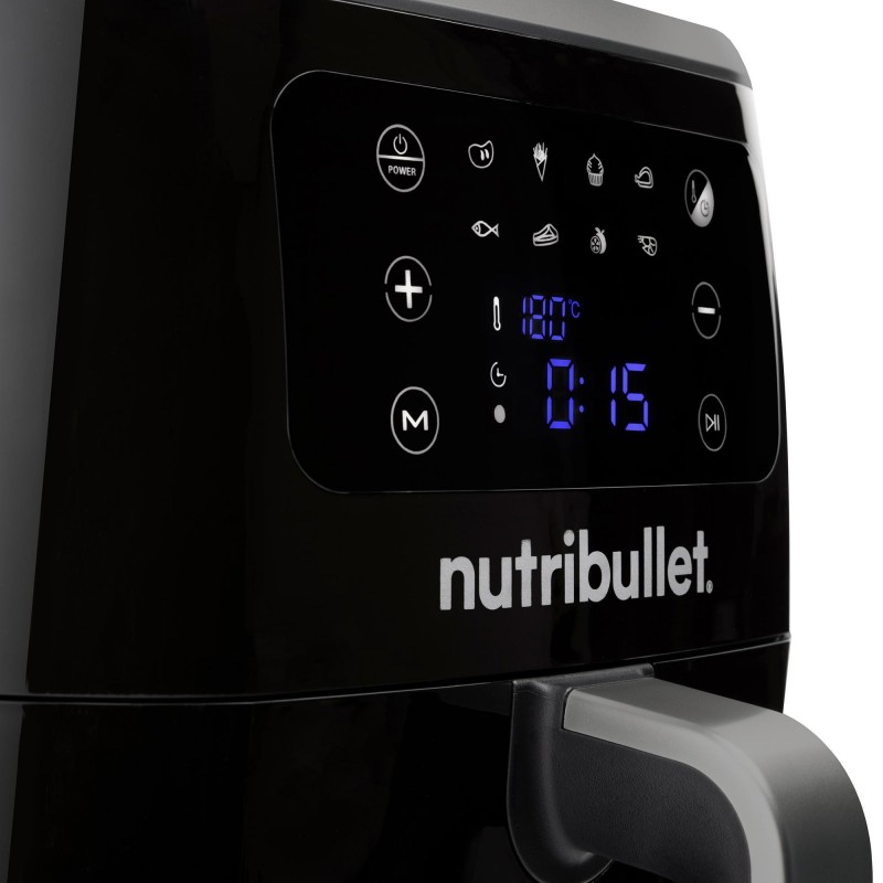 NutriBullet XXL Digital Air Fryer Sencillo 7 L Independiente 1800 W Freidora de aire caliente Negro