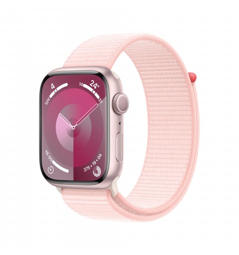 Apple Watch Series 9 45 mm Digital 396 x 484 Pixel Touchscreen Pink WLAN GPS