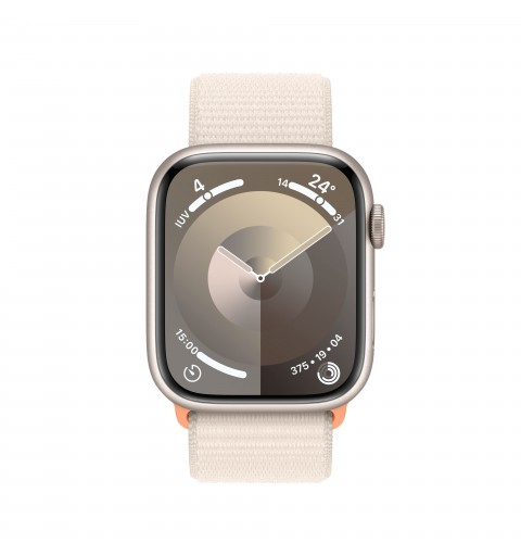 Apple Watch Series 9 45 mm Digital 396 x 484 Pixel Touchscreen Beige WLAN GPS