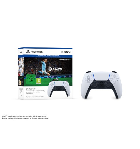 Sony Bundle Controller wireless DualSense – EA SPORTS FC 24 Black, White Bluetooth Gamepad Analogue Digital PlayStation 5