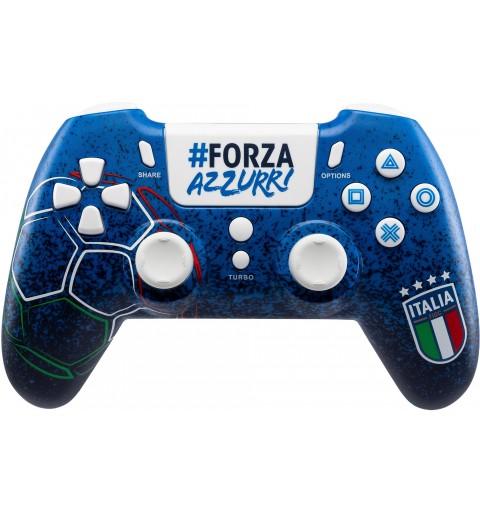 Qubick ACP40173 accessoire de jeux vidéo Bleu Bluetooth USB Manette de jeu Analogique Numérique PC, PlayStation 4, PlayStation 5