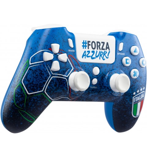 Qubick ACP40173 mando y volante Azul Bluetooth USB Gamepad Analógico Digital PC, PlayStation 4, PlayStation 5