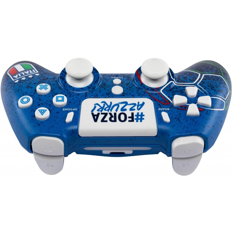 Qubick ACP40173 Gaming-Controller Blau Bluetooth USB Gamepad Analog Digital PC, PlayStation 4, PlayStation 5