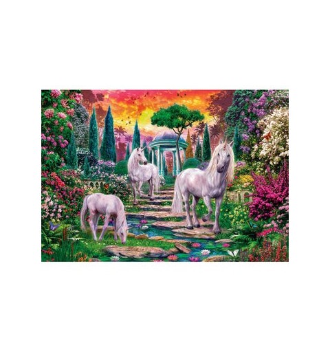 Clementoni Classical garden unicorns Jeu de puzzle 2000 pièce(s) Animaux