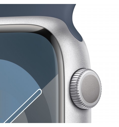 Apple Watch Series 9 45 mm Digital 396 x 484 Pixeles Pantalla táctil Plata Wifi GPS (satélite)
