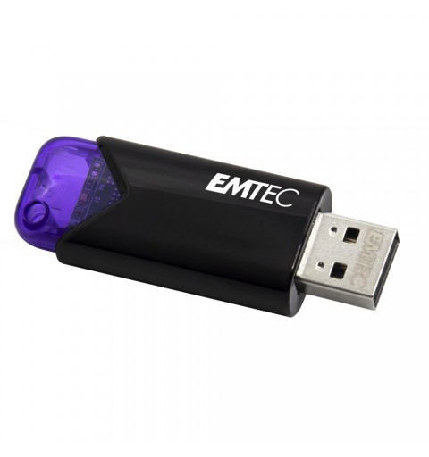 Emtec Click Easy lecteur USB flash 128 Go USB Type-A 3.2 Gen 1 (3.1 Gen 1) Noir, Violet