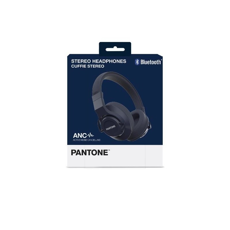 Pantone PT-WH005 Auriculares Inalámbrico y alámbrico Diadema Llamadas Música Bluetooth Azul