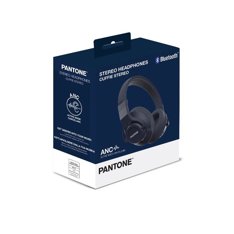 Pantone PT-WH005 Auriculares Inalámbrico y alámbrico Diadema Llamadas Música Bluetooth Azul