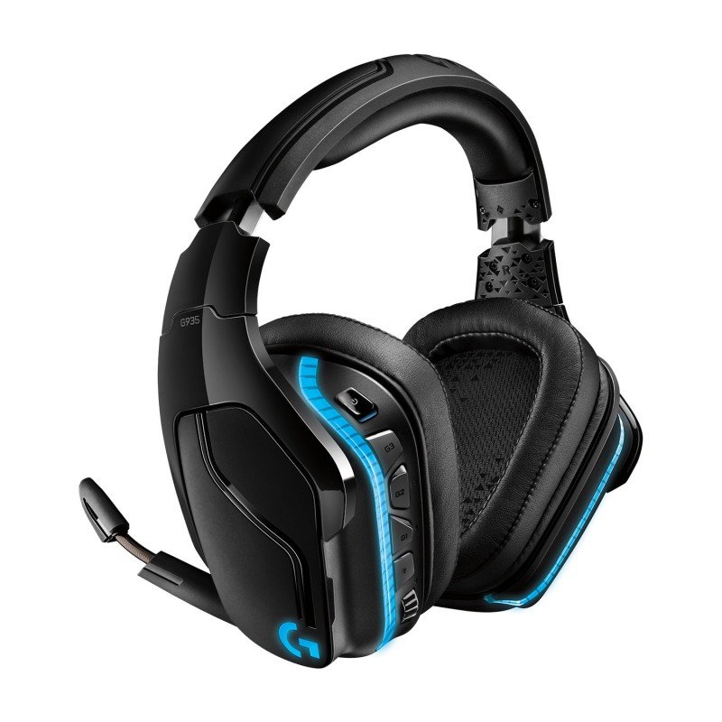 Logitech G G935 Kopfhörer Kabellos Kopfband Gaming Schwarz, Blau