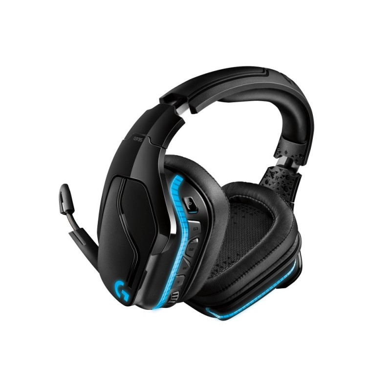 Logitech G G935 Kopfhörer Kabellos Kopfband Gaming Schwarz, Blau