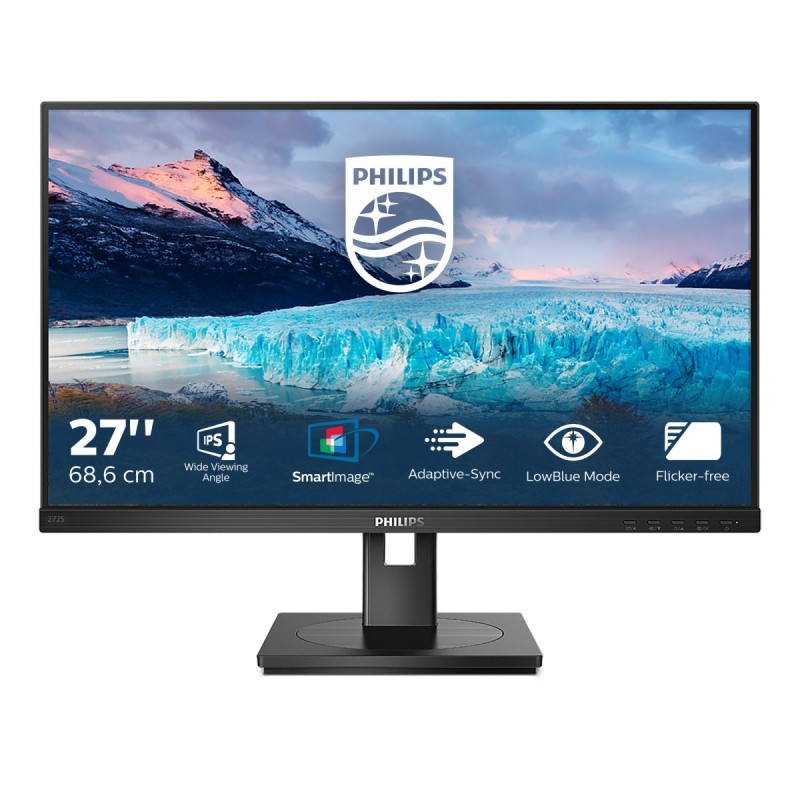 Philips S Line 272S1AE 00 LED display 68.6 cm (27") 1920 x 1080 pixels Full HD LCD Black