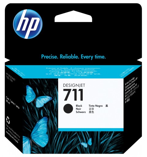 HP 711 cartouche d'encre DesignJet noir, 80 ml