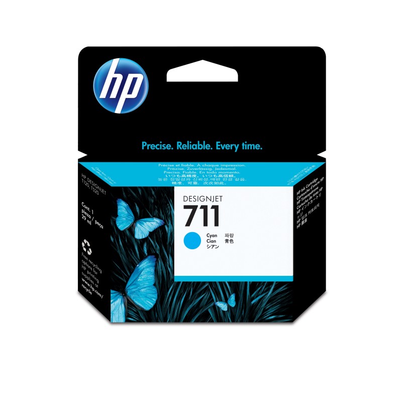 HP 711 Cyan DesignJet Tintenpatrone, 29 ml