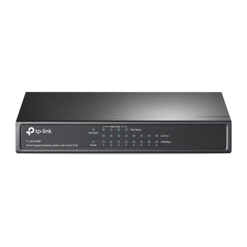 TP-Link TL-SG1008P Gigabit Ethernet (10 100 1000) Energía sobre Ethernet (PoE) Gris