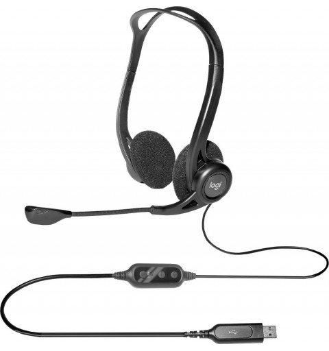 Logitech 960 Auriculares Alámbrico Diadema Llamadas Música USB tipo A Negro