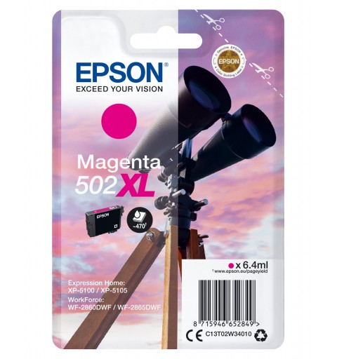 Epson Singlepack Magenta 502XL Ink