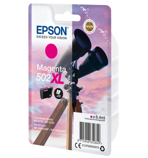 Epson Singlepack Magenta 502XL Ink