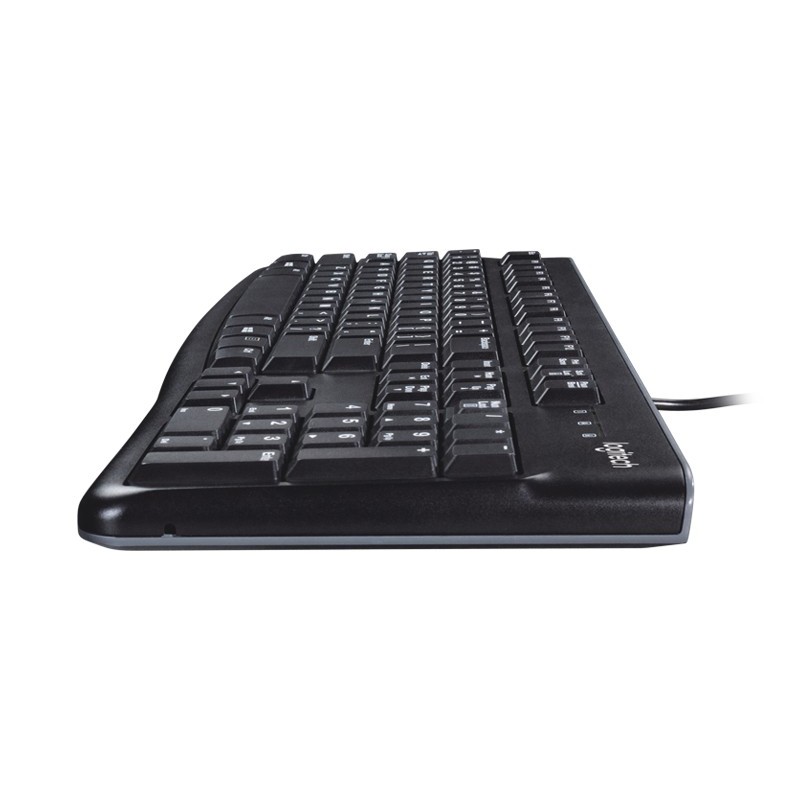 Logitech K120 Corded Keyboard Tastatur USB QWERTY Englisch Schwarz