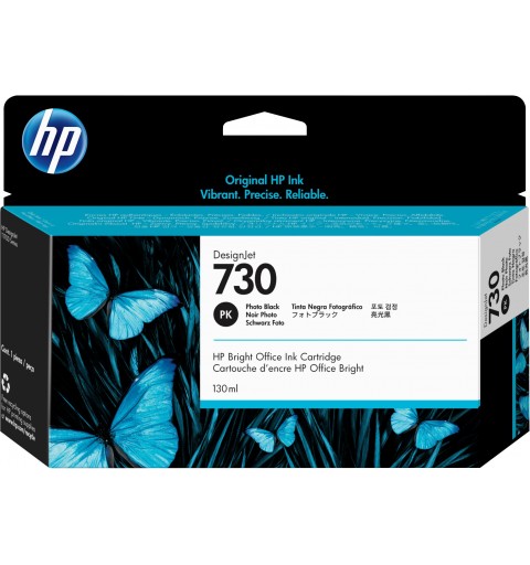 HP Cartucho de tinta DesignJet 730 negro fotográfico de 130 ml