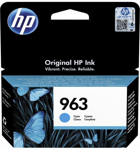 HP 963 Cartouche d'encre cyan authentique