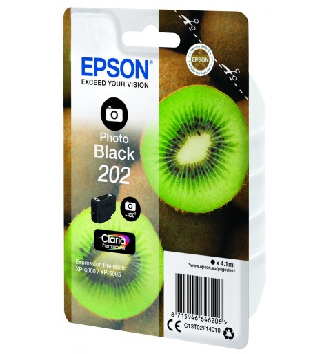 Epson Kiwi Singlepack Photo Black 202 Claria Premium Ink