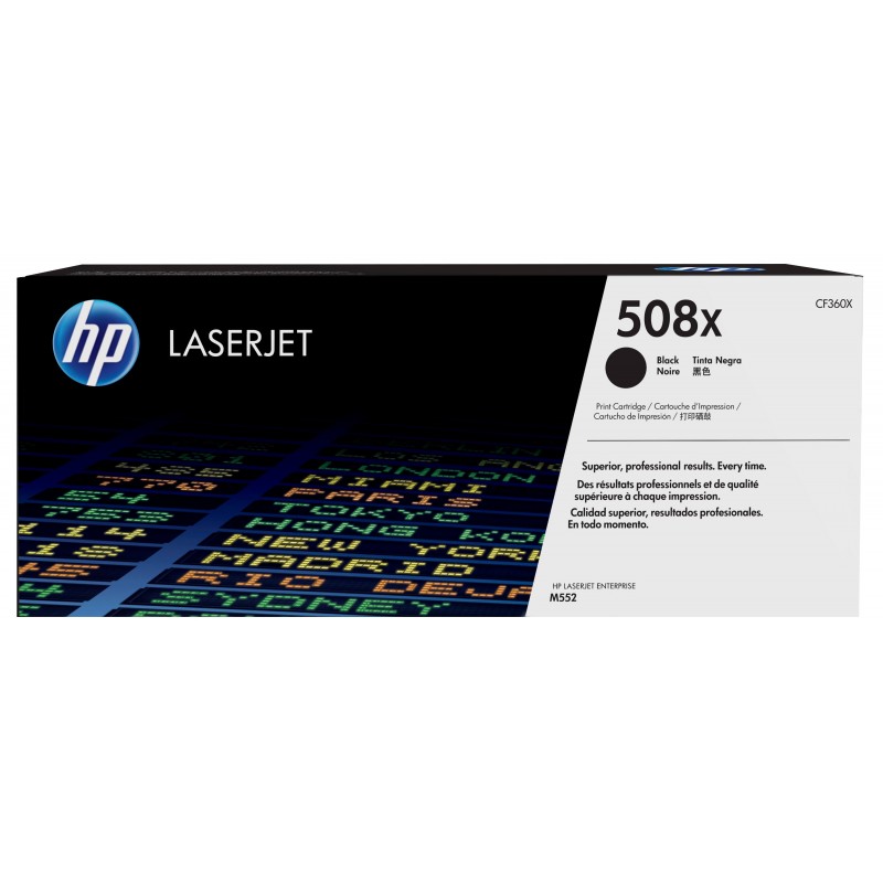 HP 508X Schwarz Original LaserJet Tonerkartusche mit hoher Reichweite