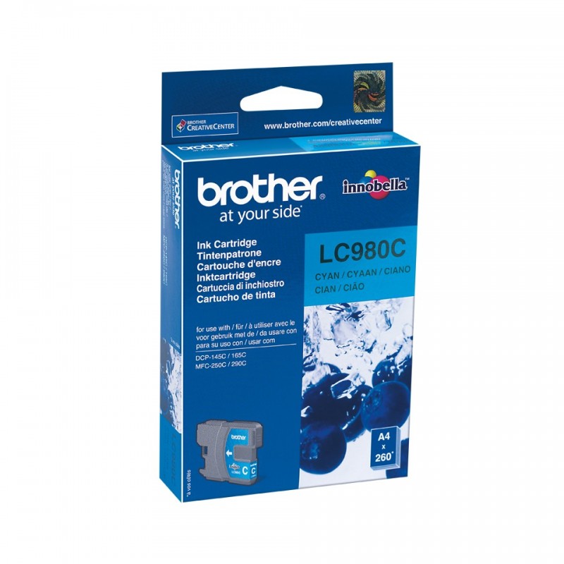 Brother LC-980C cartucho de tinta 1 pieza(s) Original Cian