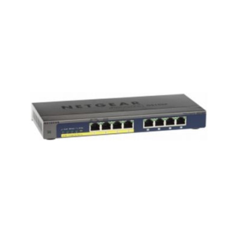 NETGEAR GS108PP Unmanaged Gigabit Ethernet (10 100 1000) Power over Ethernet (PoE) Black