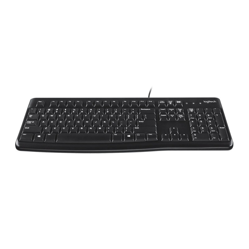 Logitech K120 Corded Keyboard tastiera Mouse incluso USB AZERTY Francese Nero