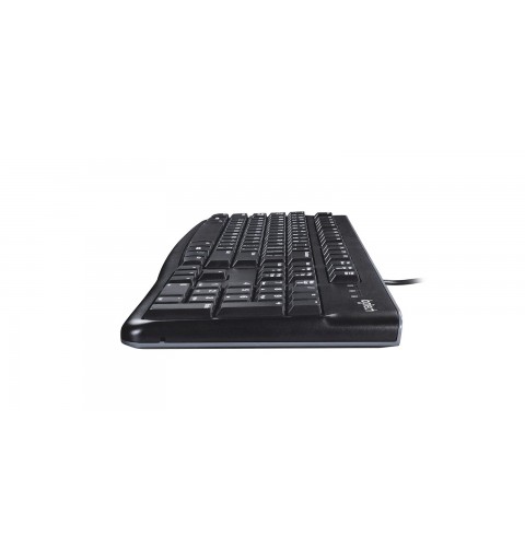 Logitech K120 Corded Keyboard Tastatur Maus enthalten USB AZERTY Französisch Schwarz