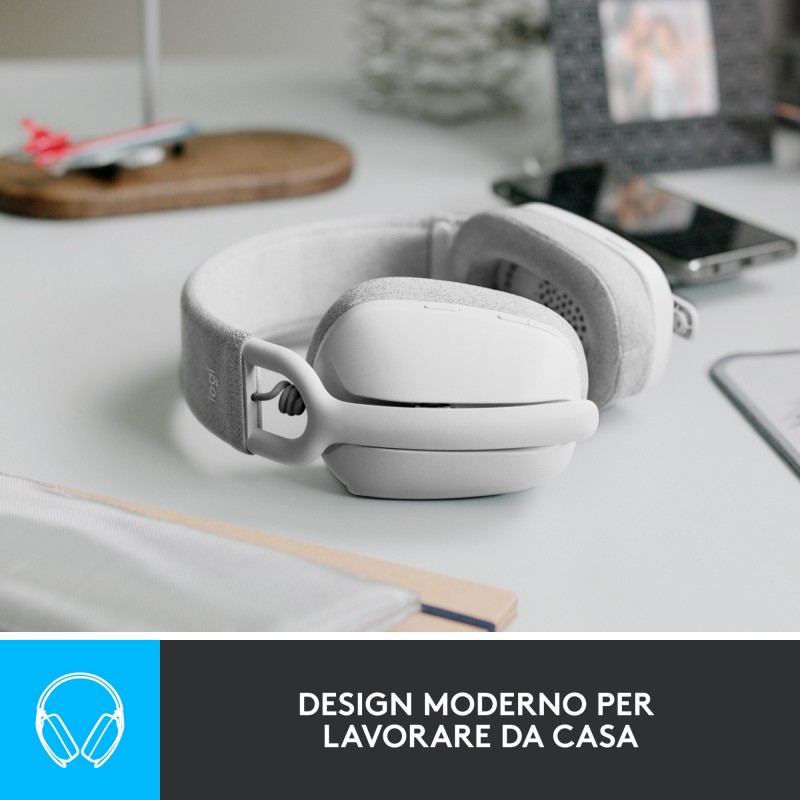 Logitech Zone Vibe 100 Auriculares Inalámbrico Diadema Llamadas Música Bluetooth Blanco