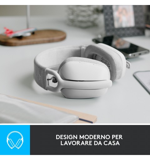 Logitech Zone Vibe 100 Auriculares Inalámbrico Diadema Llamadas Música Bluetooth Blanco