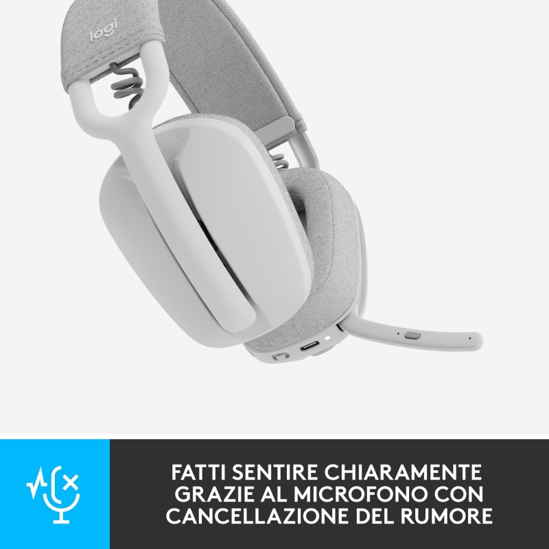 Logitech Zone Vibe 100 Auriculares Inalámbrico Diadema Llamadas Música Bluetooth Blanco