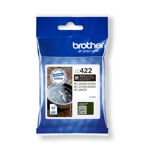 Brother LC-422BK ink cartridge 1 pc(s) Original Black