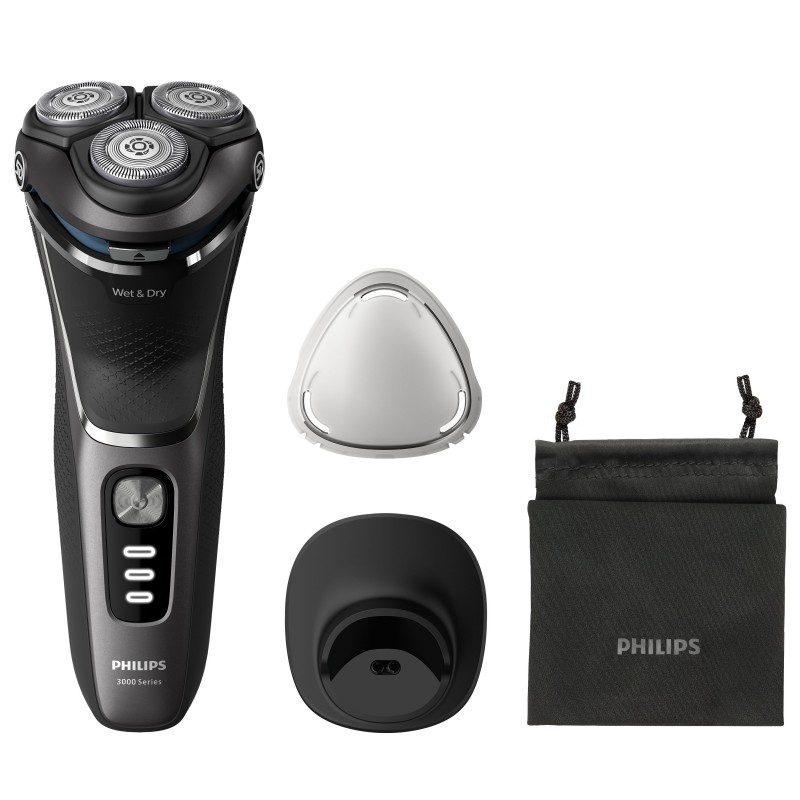 Philips S3343 13 men's shaver Rotation shaver Trimmer Black, Chrome