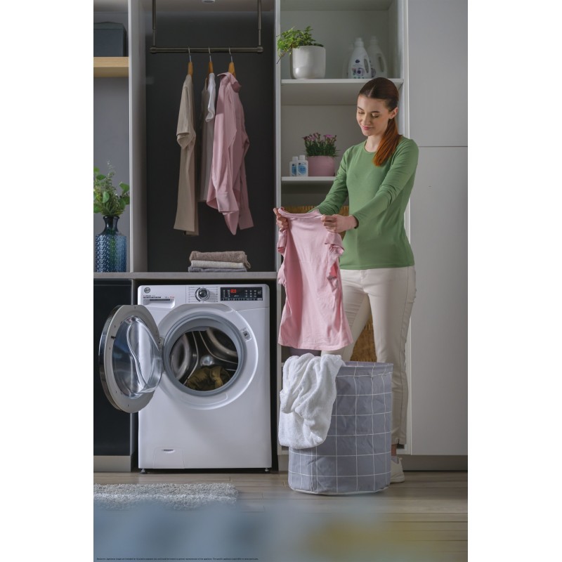 Hoover H-WASH 350 H3WPS4376TAMB6-S lavatrice Caricamento frontale 7 kg 1300 Giri min Bianco